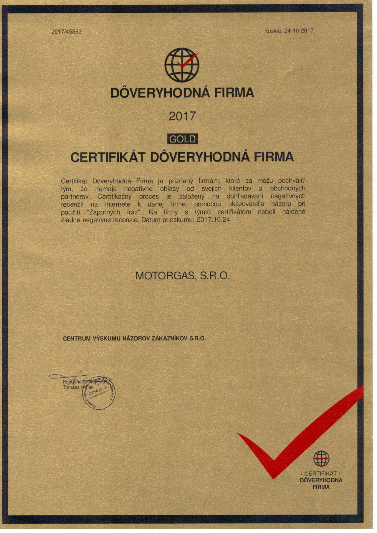 certifikat df 2017